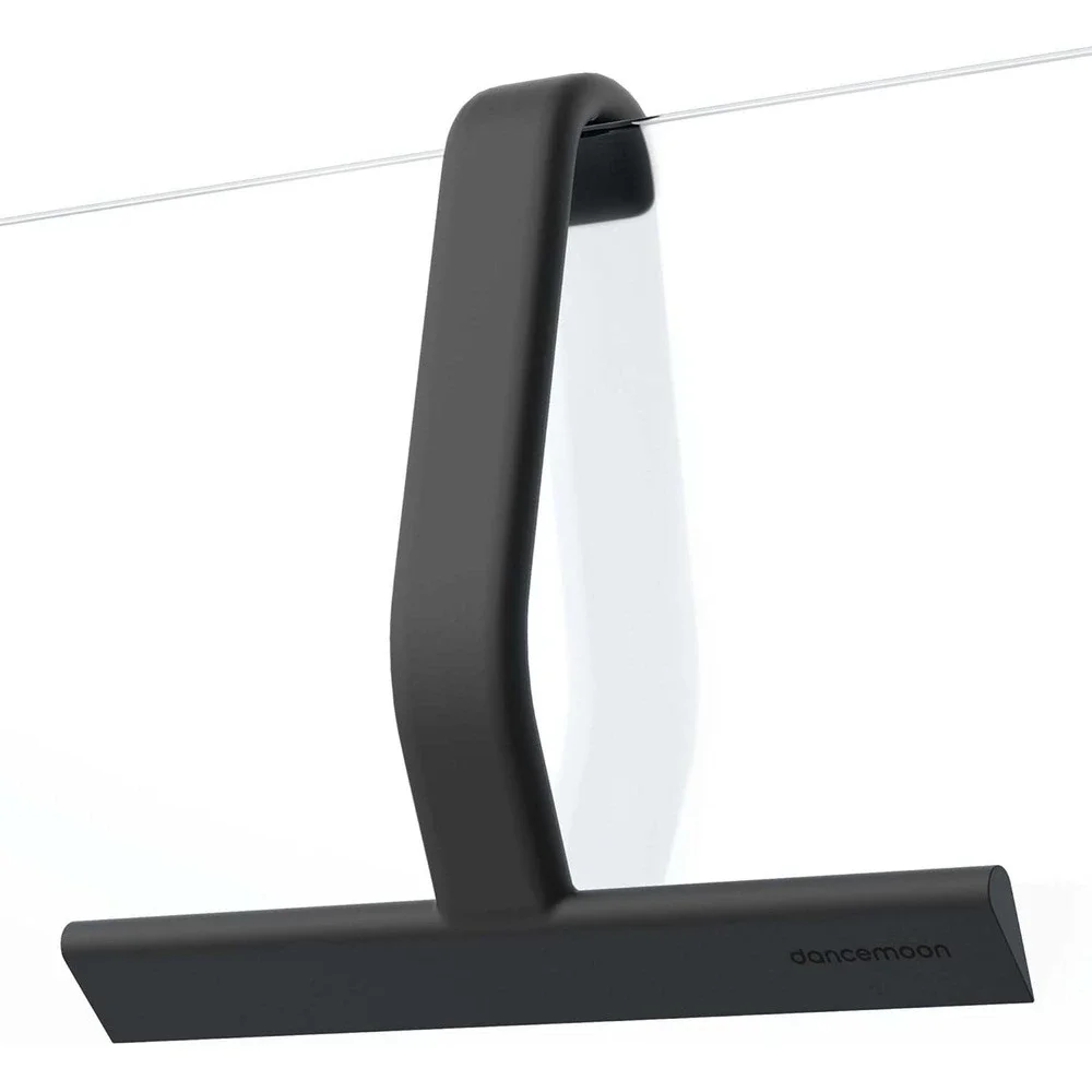 Dancemoon Silicone Shower Squeegee Matte Black Minimalist Glass Door Cleaner
